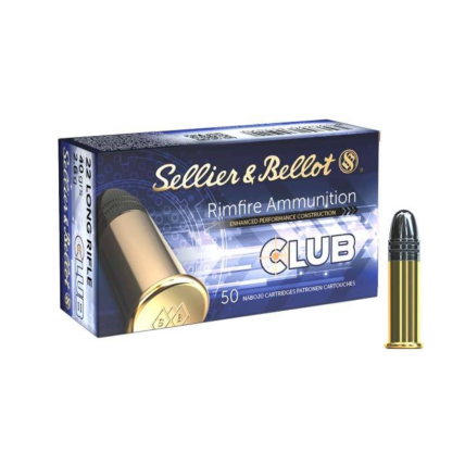 Munição Sellier & Bellot .22 LR LRN 40gr CLUB Cx c/50 1