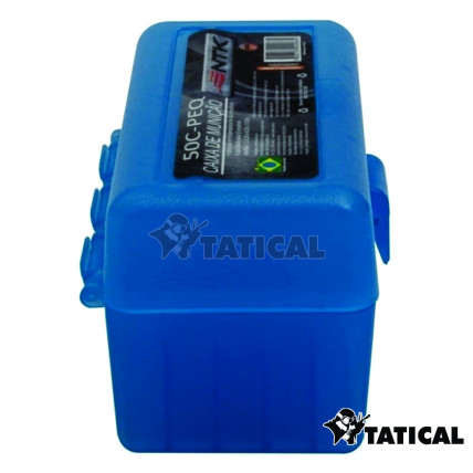 Caixa de Munição 50c Pequeno Azul NTK