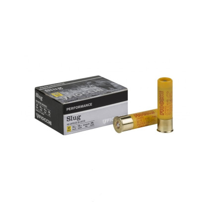 Munição Fiocchi . 20 GA 70/16 SLUG (BALOTE) Performance Cx c/10 1
