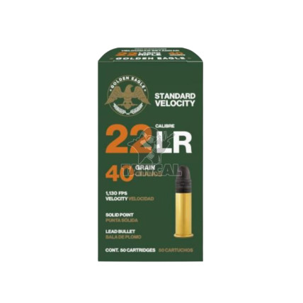 Munição Golden Eagle Chog 40gr .22Lr Cx/50 1