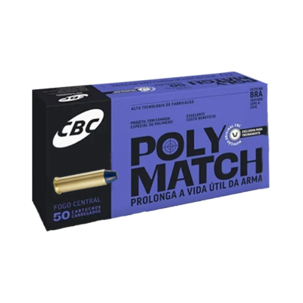 Munição CBC .38 SPL LPC 158 gr Polymatch Cx C/50 1