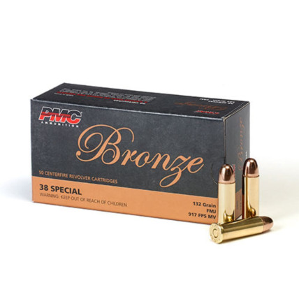Munição  PMC .38 SPL 132GR FMJ Cx c/50 1