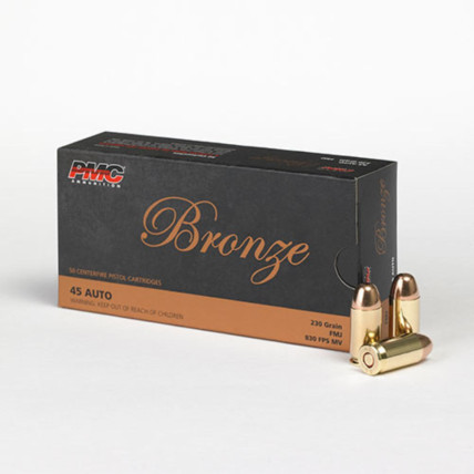 Munição  PMC .45 ACP 230GR FMJ Cx c/50 1