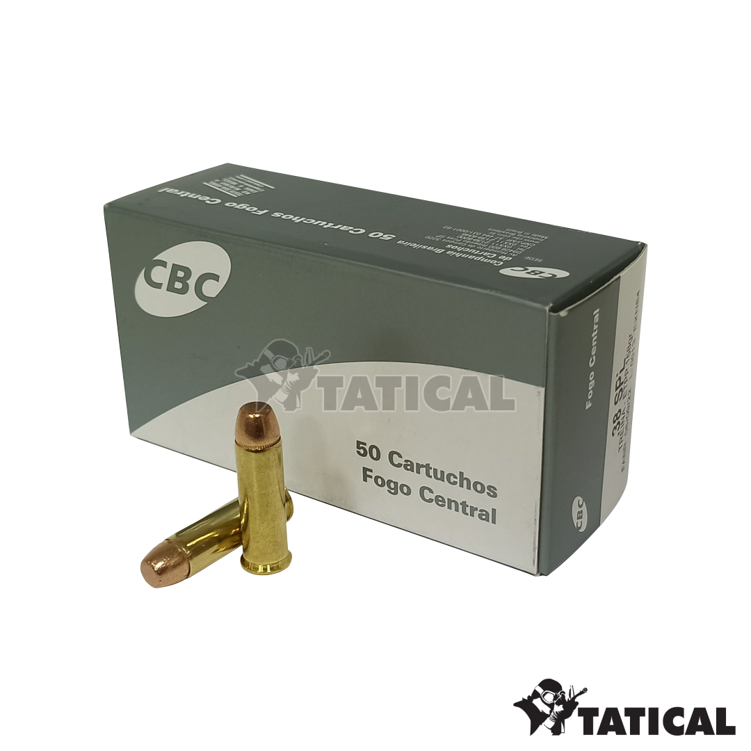Munição CBC .38 SPL ETPP Treina 158gr Cx c/50