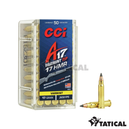 Munição CCI .17 HMR Varmint Tip 17gr Cx c/50