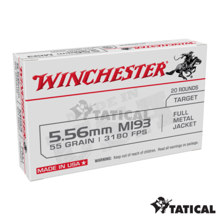 Munição Winchester M193 5,56×45mm NATO Cx c/20