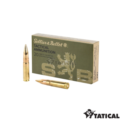 Munição Sellier & Bellot .300 AAC Blackout TXRG 110gr Cx c/20 1