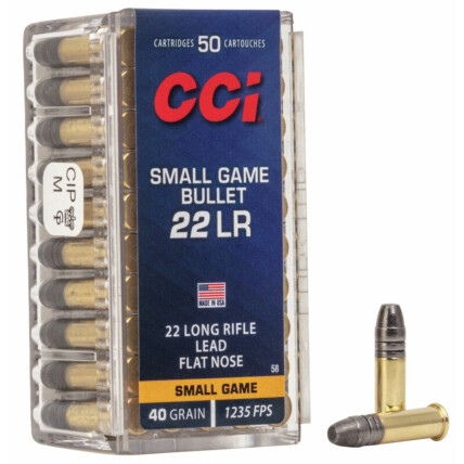 Munição CCI .22 LR SGB Small Game 40gr Cx c/50 1