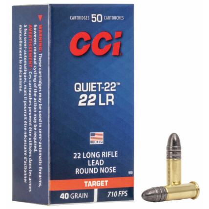 Munição CCI .22 LR Quiet 40gr Cx c/50 1