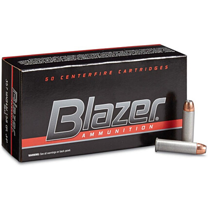 Munição CCI .357 Mag Blazer Brass JHP Cx c/50 1