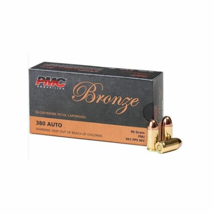 Munição  PMC .380 Auto 90GR FMJ Cx c/50 1