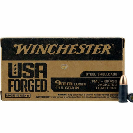 Munição  Winchester 9 mm Luger MOD. WIN9SV Cx c/50 1