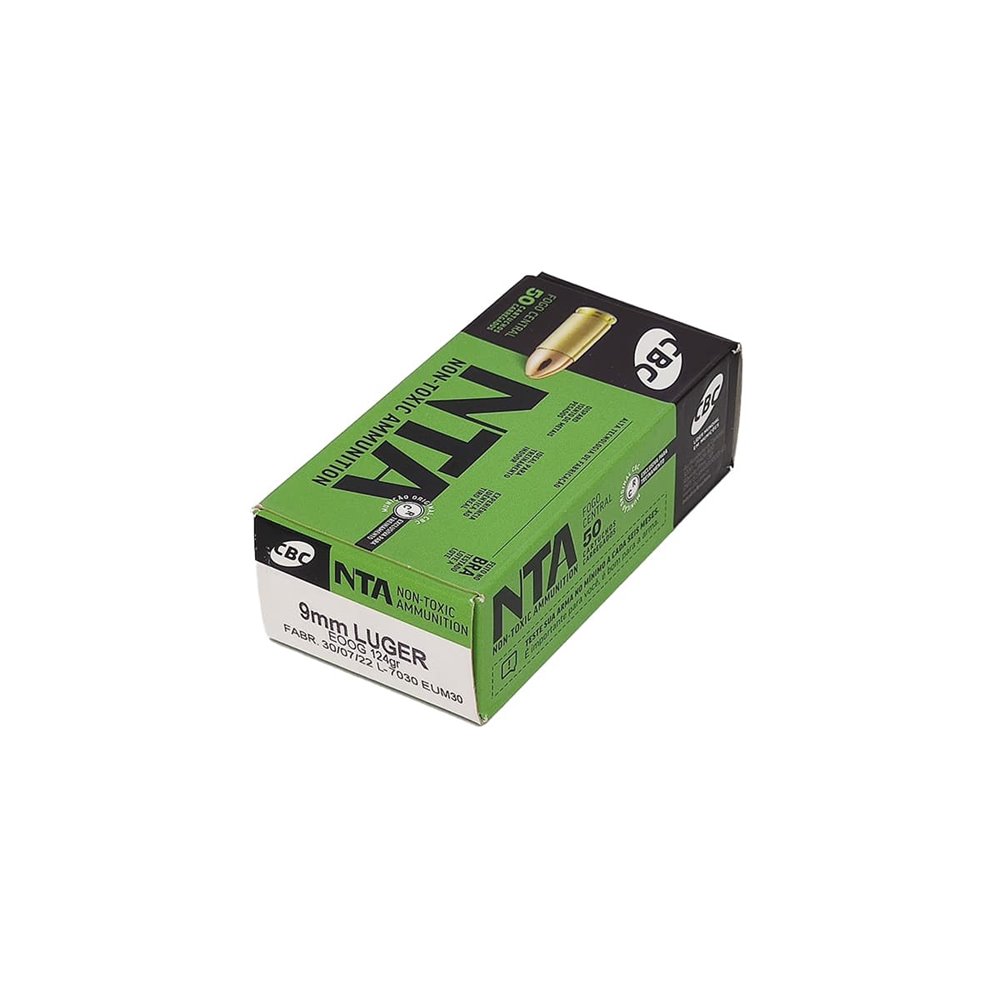 Munição CBC  9 mm Luger NTA Eoog 124gr Cx c/50 1