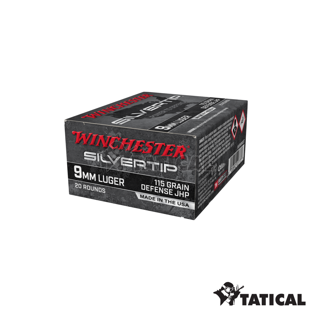 Munição Winchester Silver Tip 115gr 9 mm Luger Cx c/20